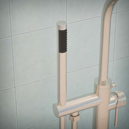 Alta Fluted Freestanding Bath Shower Mixer Tap