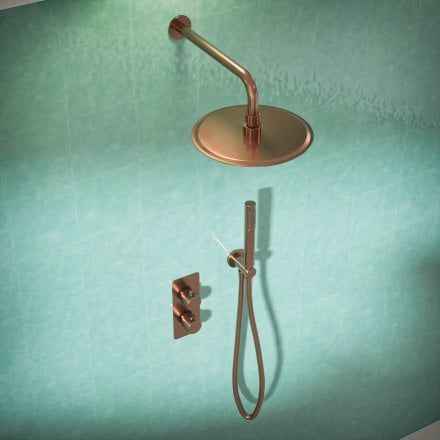 Alta Fluted Handle 2-Way Concealed Shower Set