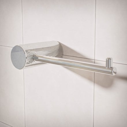 Alta Fluted Wall Mounted Toilet Roll Holder