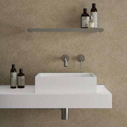 Faro Short Projection Wall Mounted Basin Mixer Tap