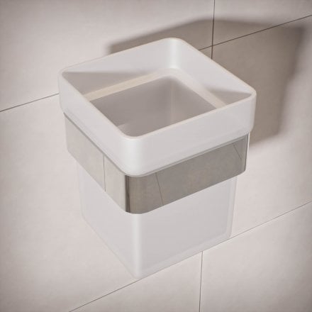 Klara Single Frosted Glass Holder