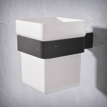 Klara Single Frosted Glass Holder