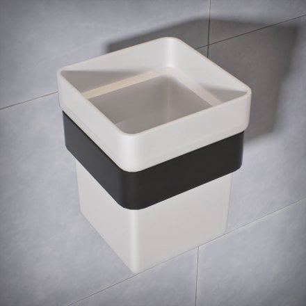 Klara Single Frosted Glass Holder