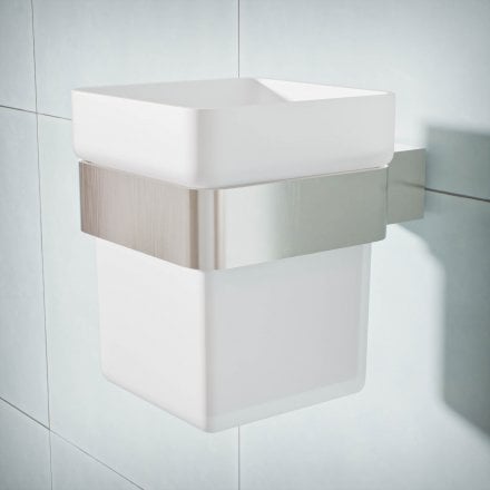 Klara Single Frosted Glass Holder