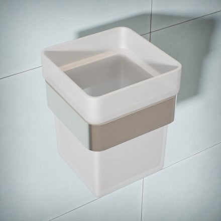 Klara Single Frosted Glass Holder