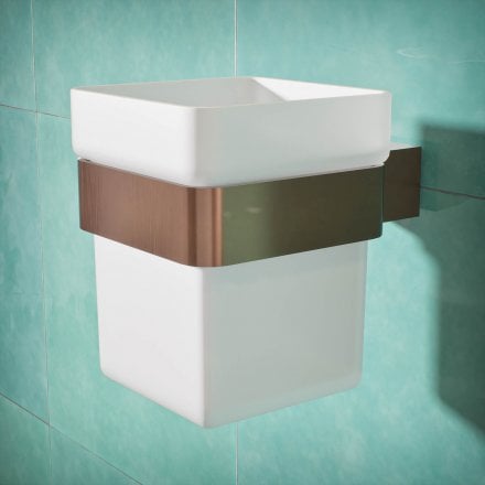 Klara Single Frosted Glass Holder