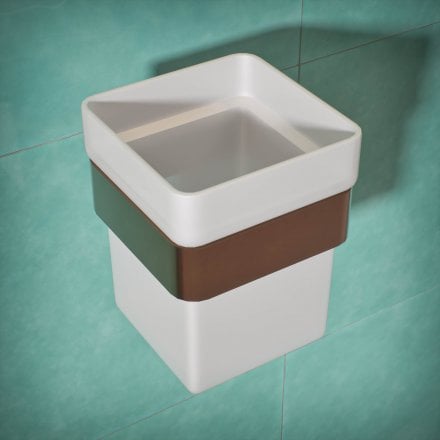 Klara Single Frosted Glass Holder