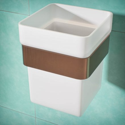 Klara Single Frosted Glass Holder