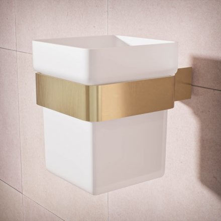 Klara Single Frosted Glass Holder