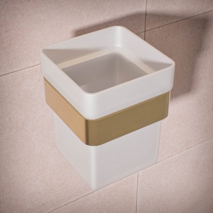 Klara Single Frosted Glass Holder