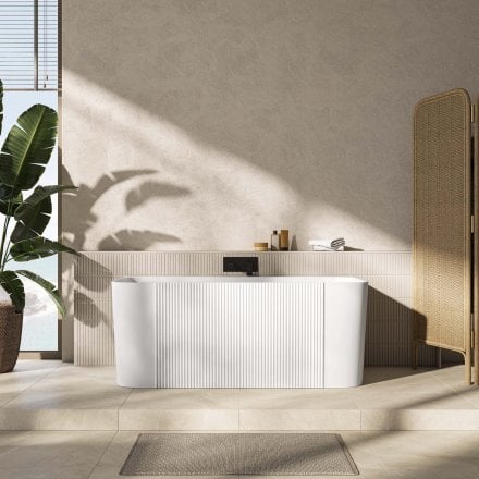 Porretta 1500mm Acrylic Back To Wall Bath