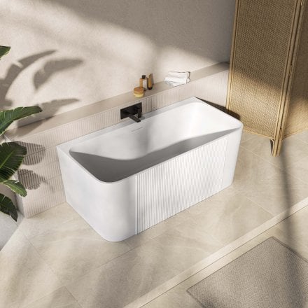 Porretta 1500mm Acrylic Back To Wall Bath