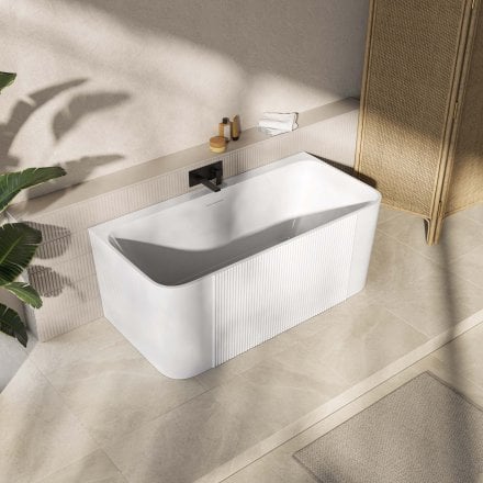 Porretta 1500mm Acrylic Back To Wall Bath