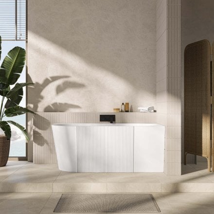 Porretta 1500mm Right Back To Wall Corner Acrylic Bath