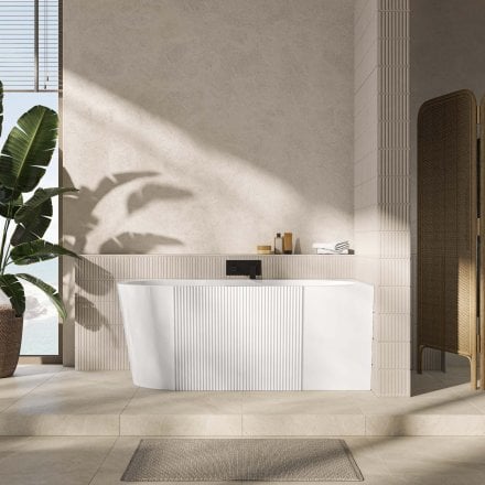 Porretta 1500mm Right Back To Wall Corner Acrylic Bath