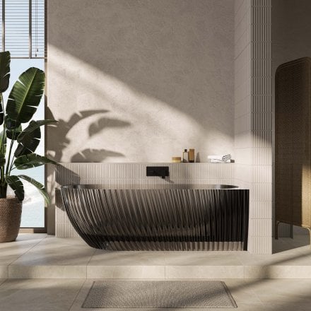 Saturnia 1700mm Polished Resin Bath