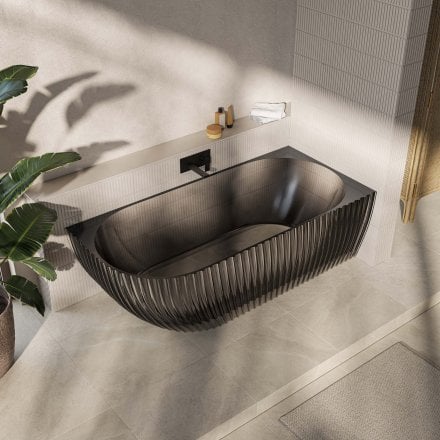 Saturnia 1700mm Polished Resin Bath