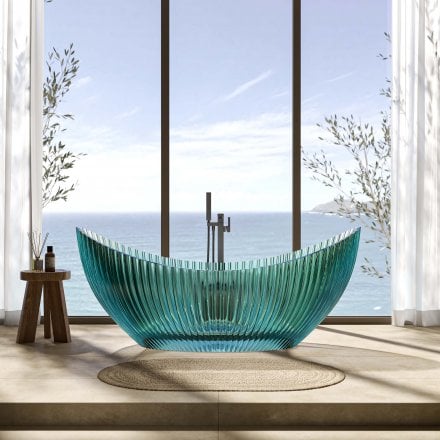 Saturnia 1800mm Polished Resin Bath