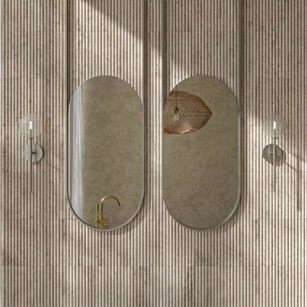 Solara Globe Glass Wall Sconce - Brushed Nickel 500mm