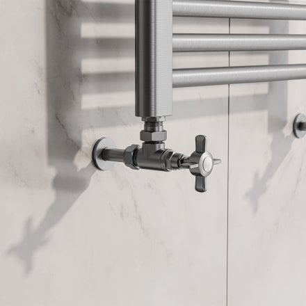Traditional Angled Radiator Valves 15mm x 1/2 inch