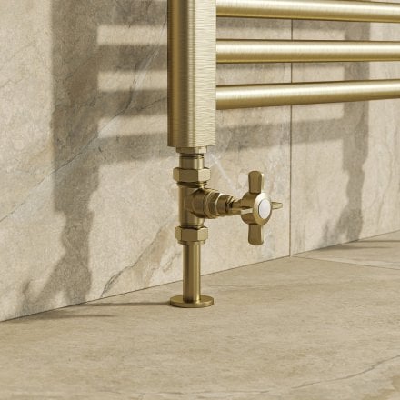Traditional Straight Radiator Valves 15mm x 1/2 inch