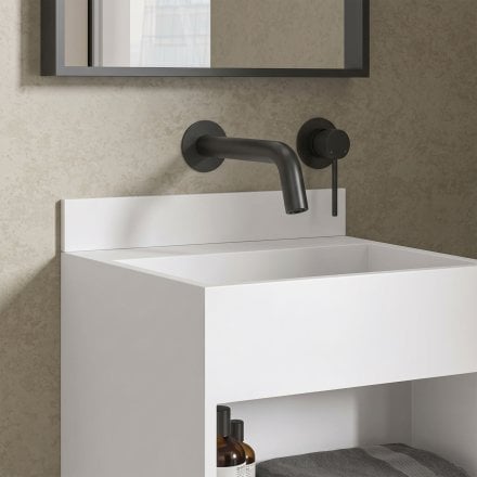 Upstand Splashback White Stone 325mm