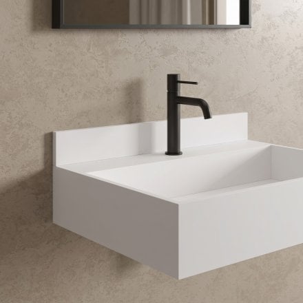 Upstand Splashback White Stone 620mm