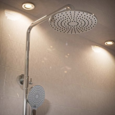 Voss Cool Touch Knurled 2-Way Thermostatic Shower Mixer Set