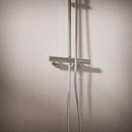 Voss Cool Touch Knurled 2-Way Thermostatic Shower Mixer Set