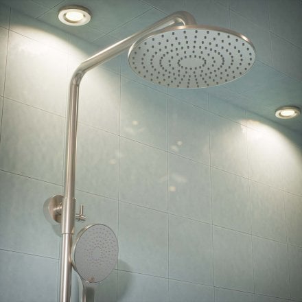 Voss Cool Touch Knurled 2-Way Thermostatic Shower Mixer Set