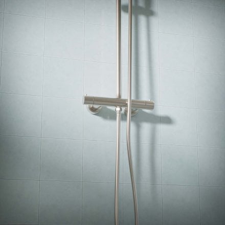 Voss Cool Touch Knurled 2-Way Thermostatic Shower Mixer Set