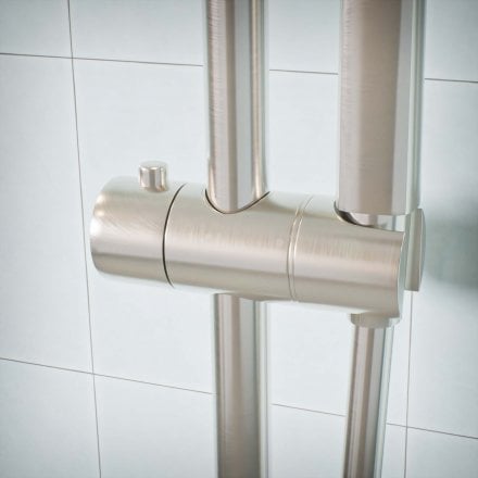Voss Cool Touch Knurled 2-Way Thermostatic Shower Mixer Set