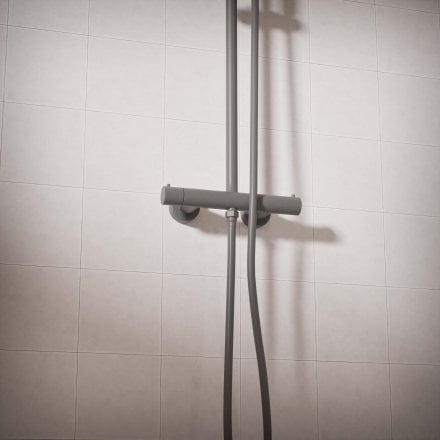 Voss Cool Touch Knurled 2-Way Thermostatic Shower Mixer Set