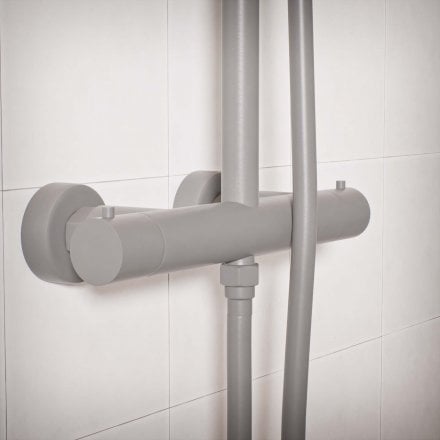 Voss Cool Touch Knurled 2-Way Thermostatic Shower Mixer Set