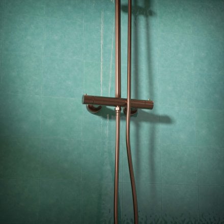 Voss Cool Touch Knurled 2-Way Thermostatic Shower Mixer Set