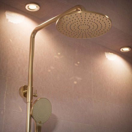Voss Cool Touch Knurled 2-Way Thermostatic Shower Mixer Set
