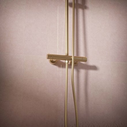 Voss Cool Touch Knurled 2-Way Thermostatic Shower Mixer Set