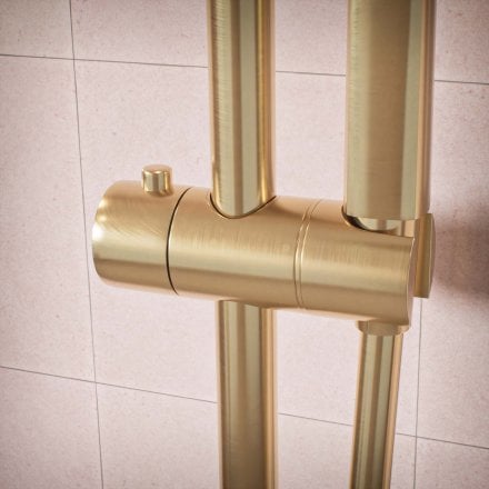 Voss Cool Touch Knurled 2-Way Thermostatic Shower Mixer Set