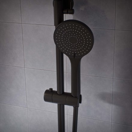 Voss Cool Touch Knurled 3-Way Thermostatic Shower Mixer Set
