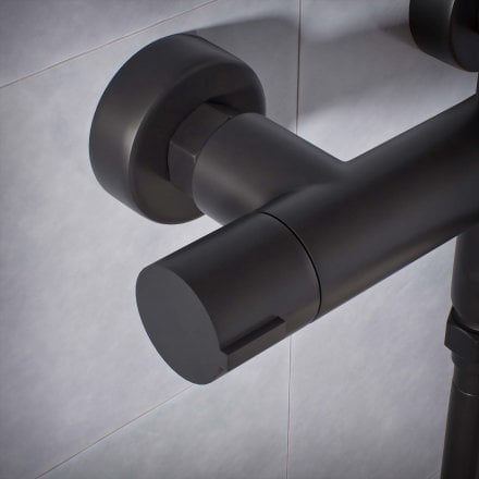 Voss Cool Touch Knurled 3-Way Thermostatic Shower Mixer Set