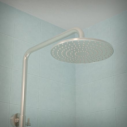 Voss Cool Touch Knurled 3-Way Thermostatic Shower Mixer Set