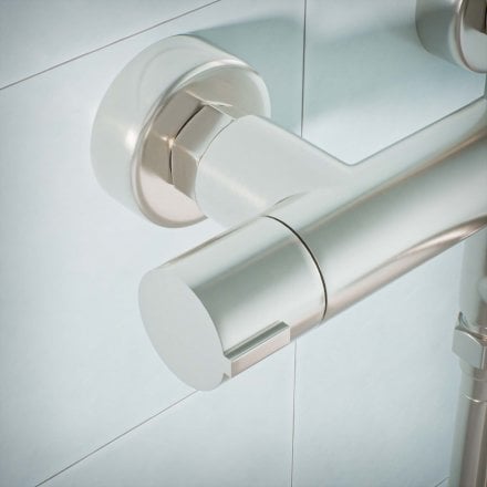Voss Cool Touch Knurled 3-Way Thermostatic Shower Mixer Set