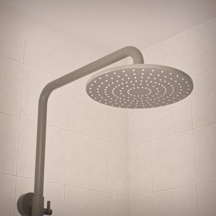 Voss Cool Touch Knurled 3-Way Thermostatic Shower Mixer Set