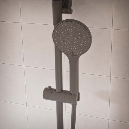 Voss Cool Touch Knurled 3-Way Thermostatic Shower Mixer Set