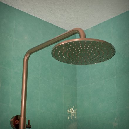 Voss Cool Touch Knurled 3-Way Thermostatic Shower Mixer Set
