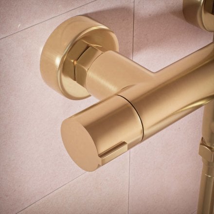 Voss Cool Touch Knurled 3-Way Thermostatic Shower Mixer Set