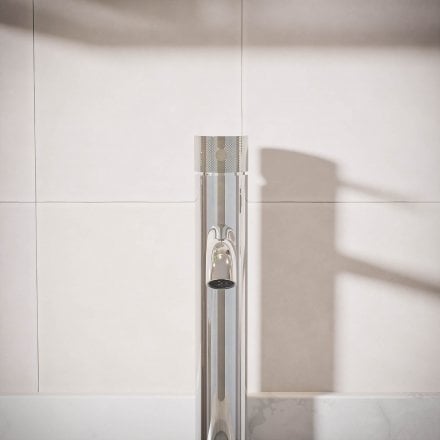Voss Knurled Single Lever Tall Basin Tap