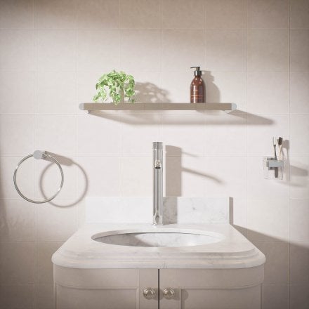 Voss Knurled Single Lever Tall Basin Tap