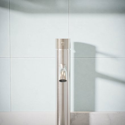 Voss Knurled Single Lever Tall Basin Tap