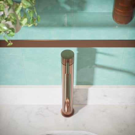 Voss Knurled Single Lever Tall Basin Tap